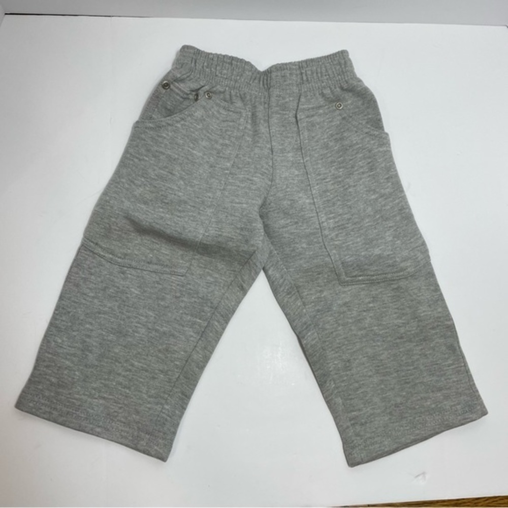 NWT MISH toddler boys sweatpants joggers gray size 24 months patches pockets